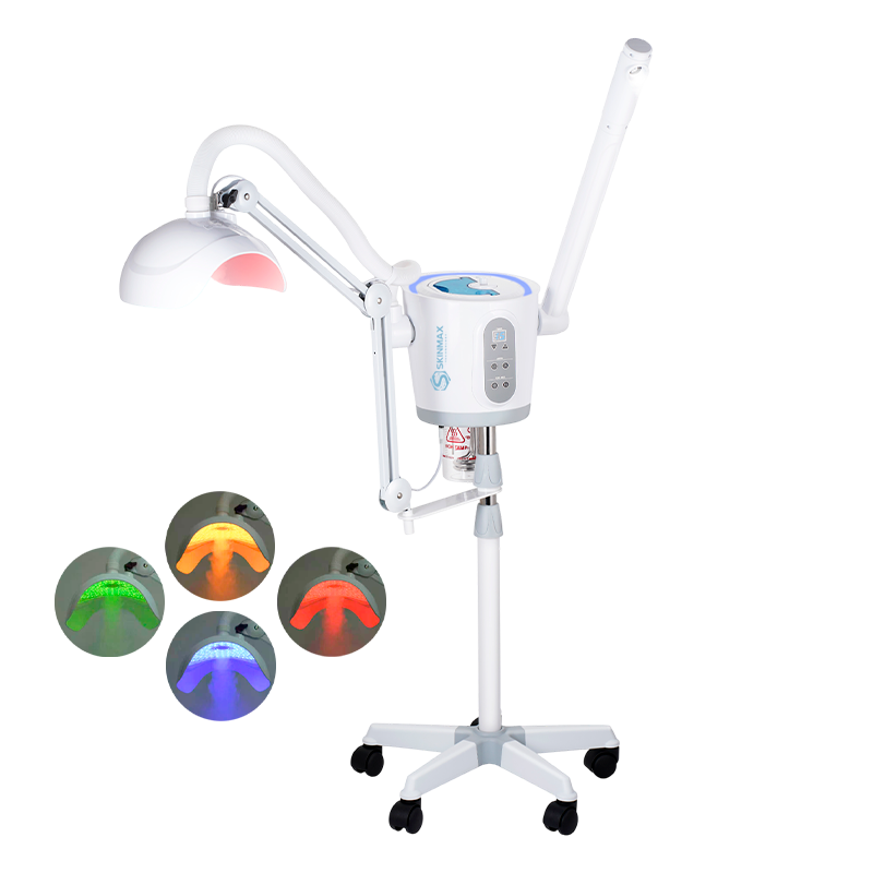 Electric Facial Steamer with Hot & Cold Spray, Phototherapy and Nanotechnology