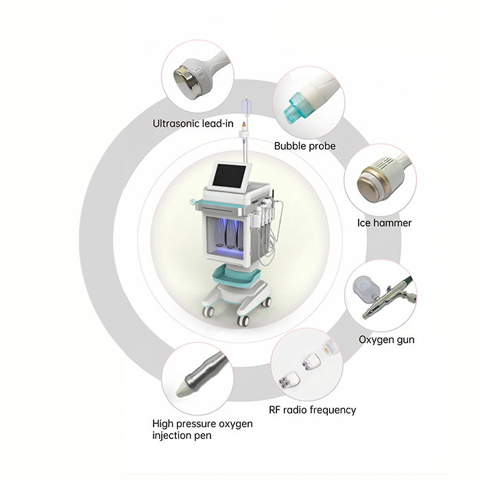 RF Hydra Dermabrasion Biological Oxygen Skin Jet 6 in 1