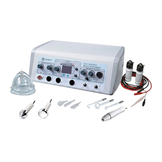 6-in-1 High Frequency Galvanic Facial Vacuum Spray Spa Machine