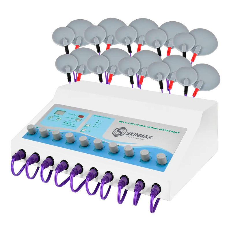 6-in-1 Therapeutic Muscle Electrostimulation Machine with 20 Patches