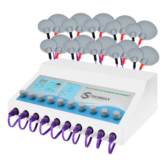 6-in-1 Therapeutic Muscle Electrostimulation Machine with 20 Patches