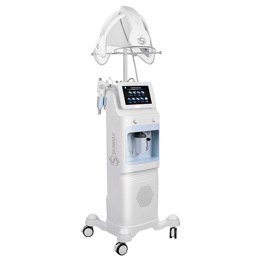 9-in-1 Facial Beauty Machine with Hydra Dermabrasion, LED Light Therapy and Oxygen Sound Mask