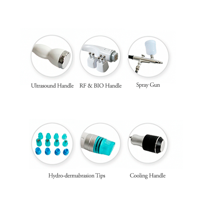 Hydra RF Ultrasonic Oxygen Cold Hammer 5in1
